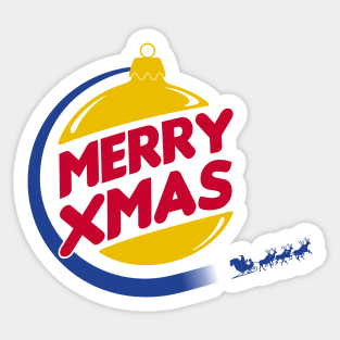 Burger Xmas Sticker